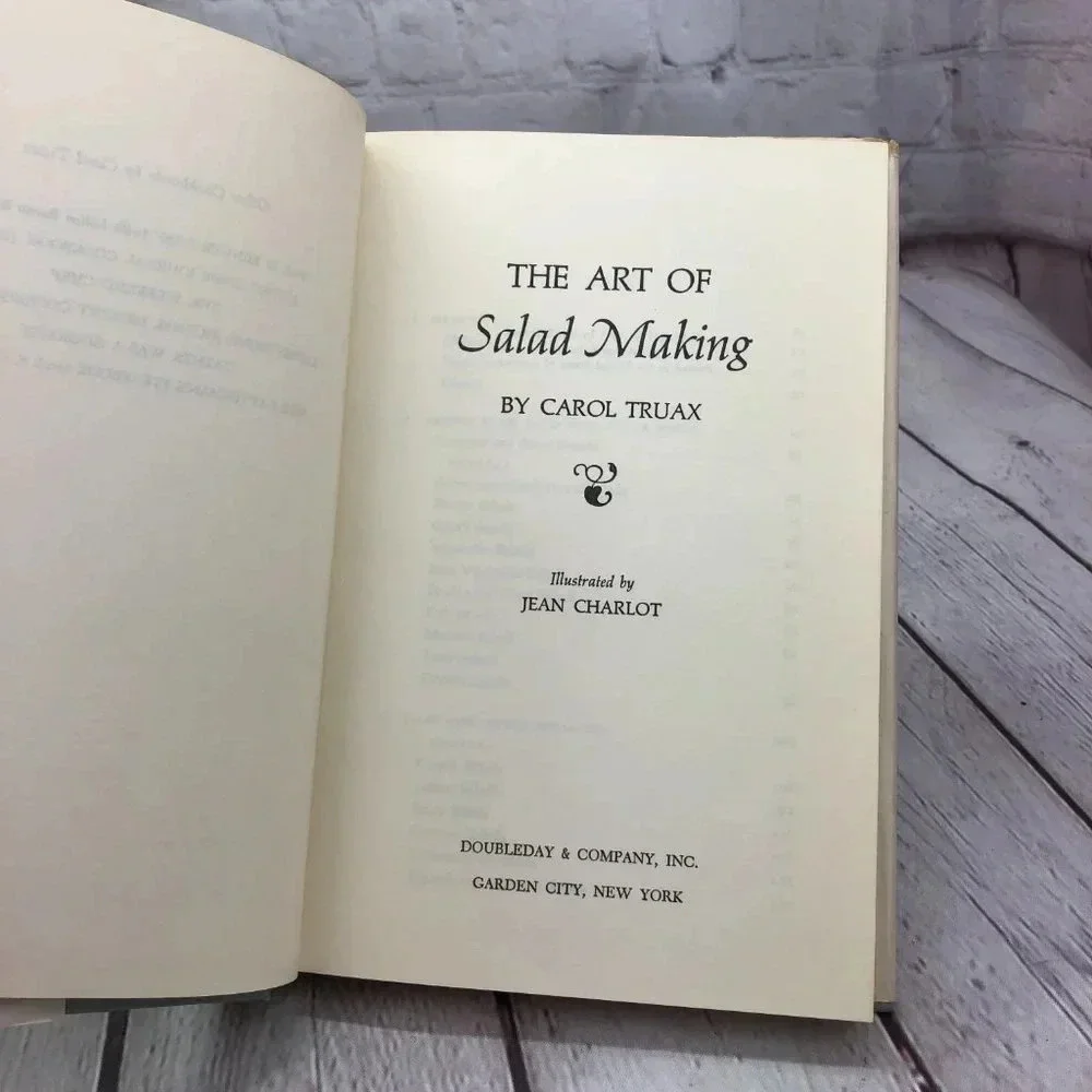 vintage cookbook the art of salad making 1968